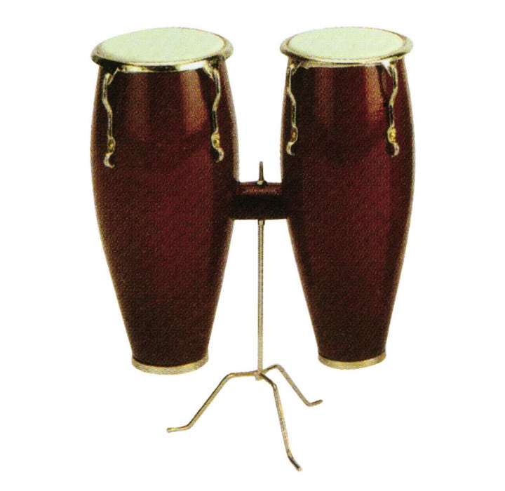 Miniature Double Conga Musical Instrument Replica Gift